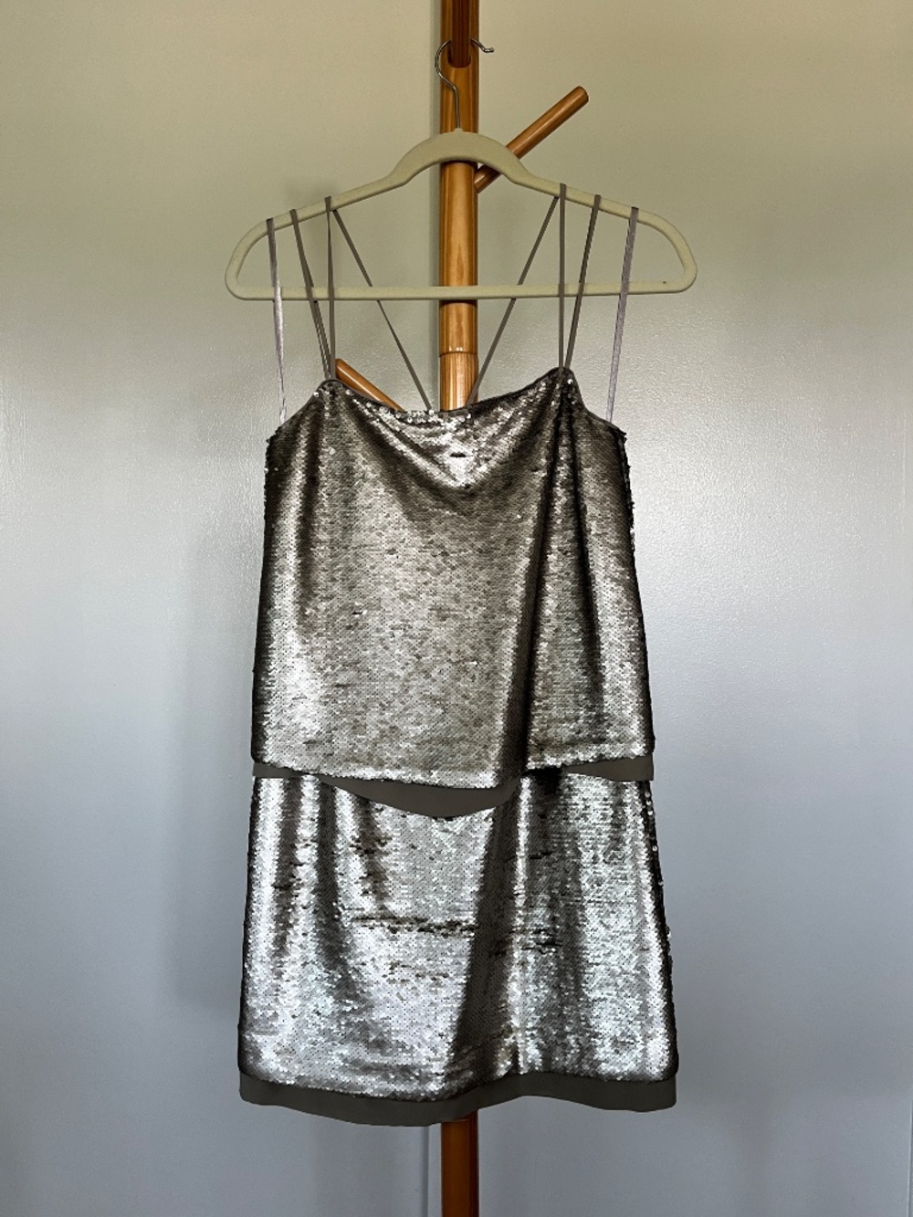 Banana Republic Art Deco sequin flapper mini cocktail dress, size 0
